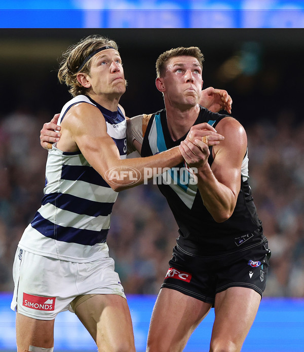 AFL 2024 Second Qualifying Final - Port Adelaide v Geelong - A-53693718