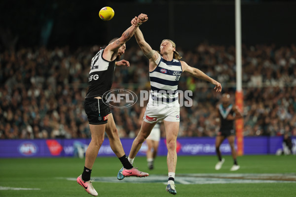 AFL 2024 Second Qualifying Final - Port Adelaide v Geelong - A-53693719
