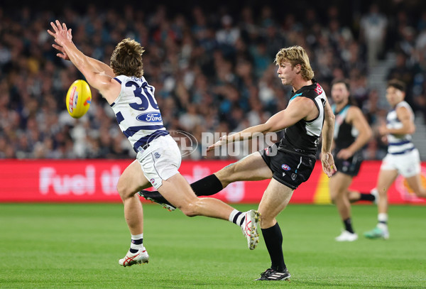 AFL 2024 Second Qualifying Final - Port Adelaide v Geelong - A-53695344