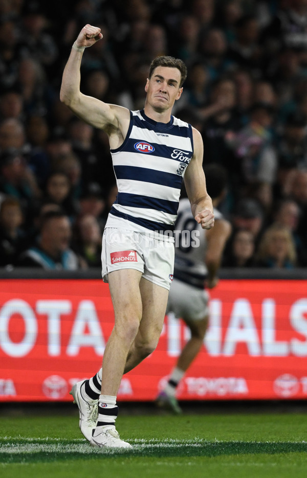 AFL 2024 Second Qualifying Final - Port Adelaide v Geelong - A-53695368
