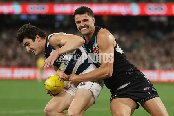 AFL 2024 Second Qualifying Final - Port Adelaide v Geelong - A-53695391