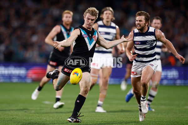 AFL 2024 Second Qualifying Final - Port Adelaide v Geelong - A-53695392
