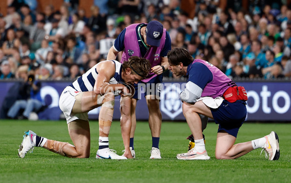 AFL 2024 Second Qualifying Final - Port Adelaide v Geelong - A-53695394