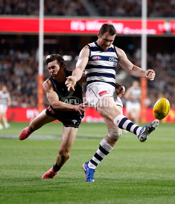AFL 2024 Second Qualifying Final - Port Adelaide v Geelong - A-53695437