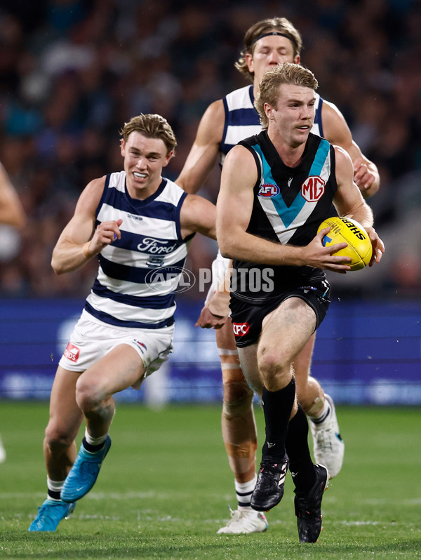 AFL 2024 Second Qualifying Final - Port Adelaide v Geelong - A-53696359