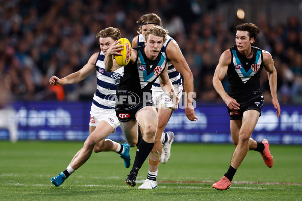 AFL 2024 Second Qualifying Final - Port Adelaide v Geelong - A-53696363