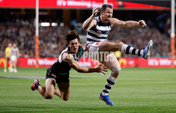 AFL 2024 Second Qualifying Final - Port Adelaide v Geelong - A-53696404