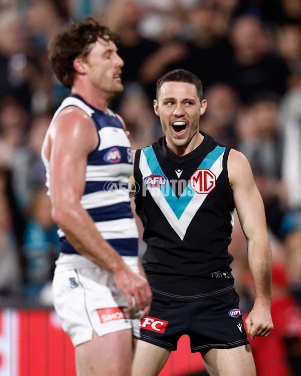 AFL 2024 Second Qualifying Final - Port Adelaide v Geelong - A-53696407