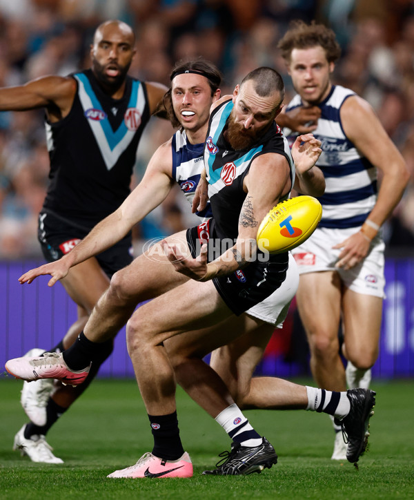 AFL 2024 Second Qualifying Final - Port Adelaide v Geelong - A-53696408