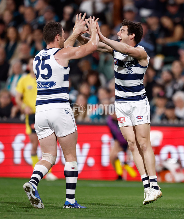 AFL 2024 Second Qualifying Final - Port Adelaide v Geelong - A-53696423