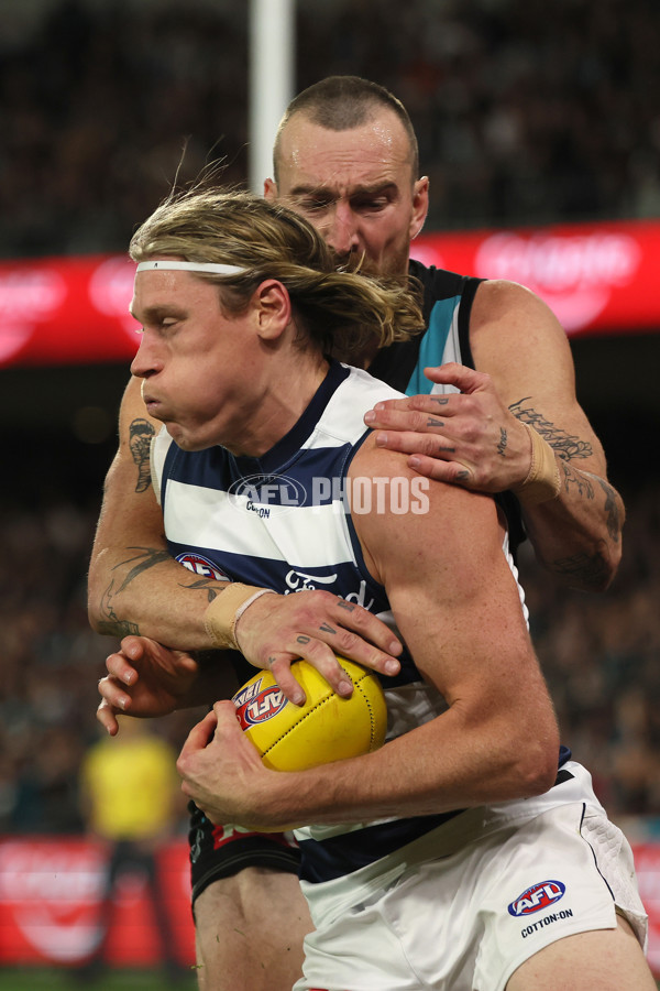 AFL 2024 Second Qualifying Final - Port Adelaide v Geelong - A-53696426