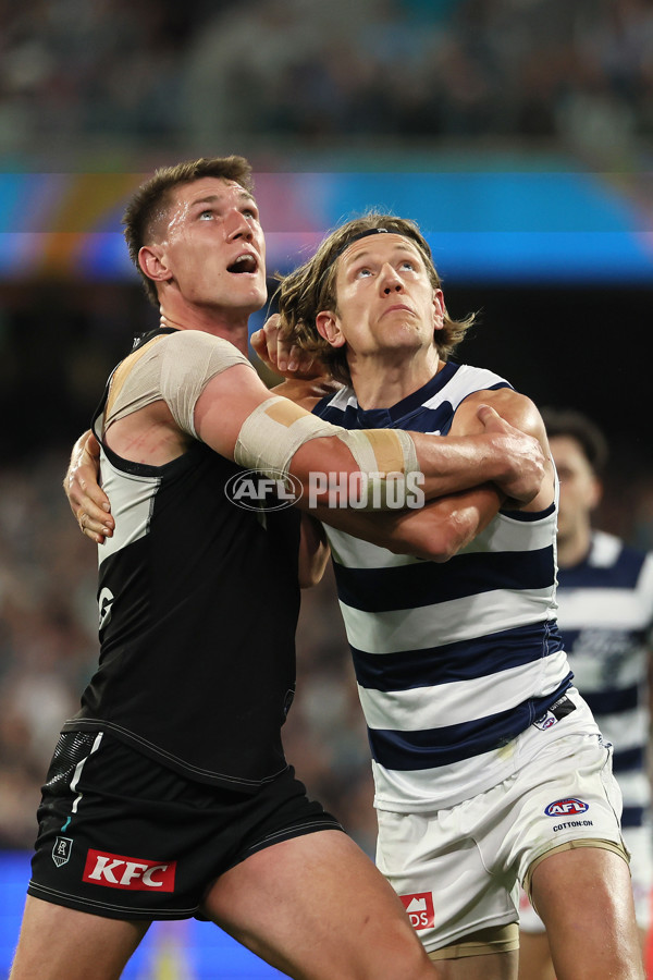 AFL 2024 Second Qualifying Final - Port Adelaide v Geelong - A-53696428