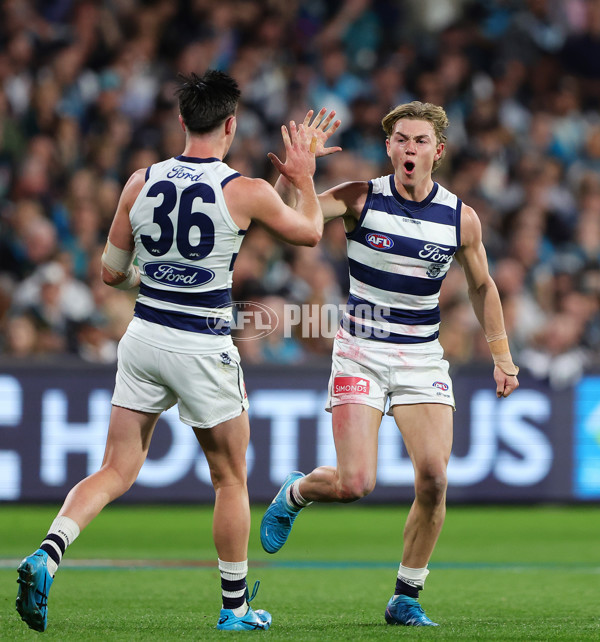 AFL 2024 Second Qualifying Final - Port Adelaide v Geelong - A-53696442