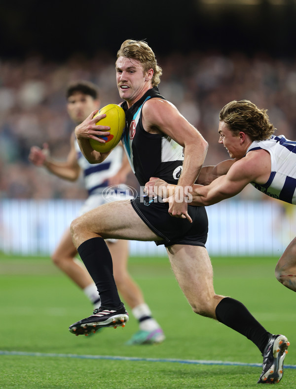 AFL 2024 Second Qualifying Final - Port Adelaide v Geelong - A-53697726