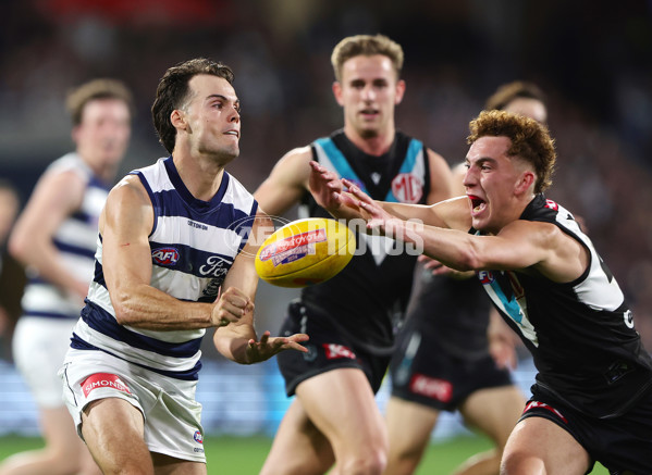 AFL 2024 Second Qualifying Final - Port Adelaide v Geelong - A-53697759