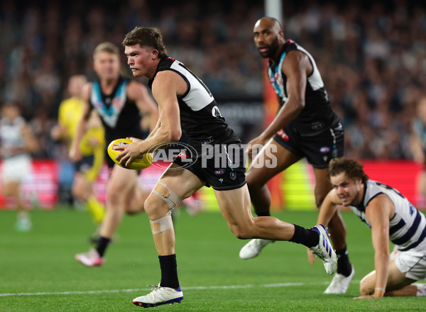 AFL 2024 Second Qualifying Final - Port Adelaide v Geelong - A-53699011