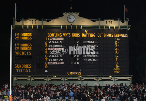 AFL 2024 Second Qualifying Final - Port Adelaide v Geelong - A-53699828