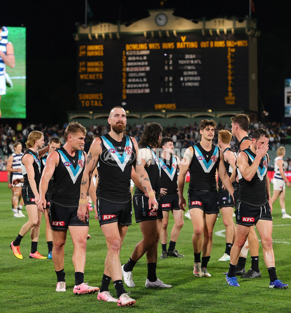 AFL 2024 Second Qualifying Final - Port Adelaide v Geelong - A-53699845