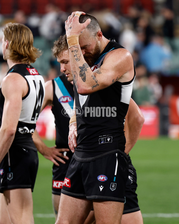 AFL 2024 Second Qualifying Final - Port Adelaide v Geelong - A-53701631