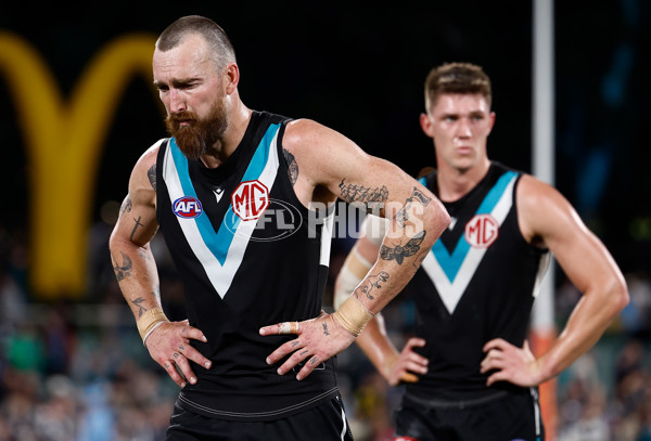 AFL 2024 Second Qualifying Final - Port Adelaide v Geelong - A-53701646