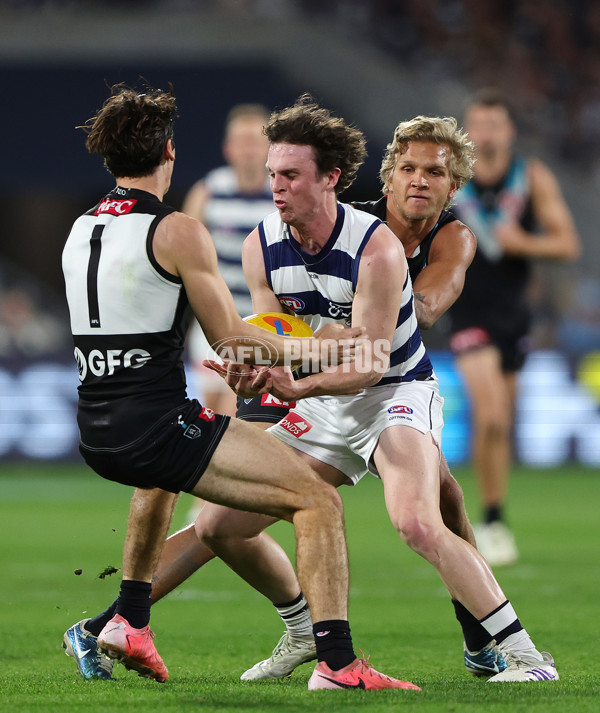 AFL 2024 Second Qualifying Final - Port Adelaide v Geelong - A-53703830