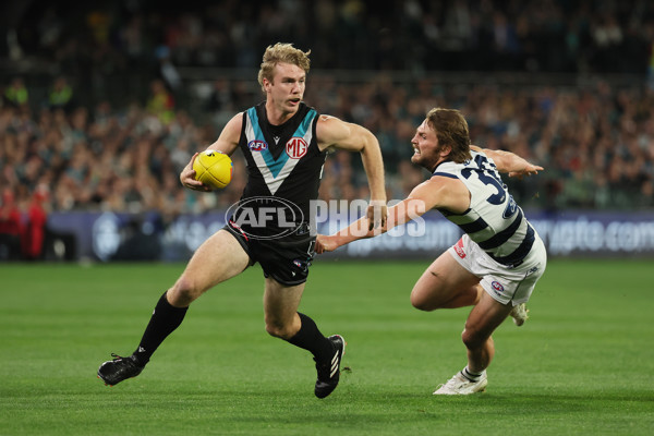 AFL 2024 Second Qualifying Final - Port Adelaide v Geelong - A-53703845