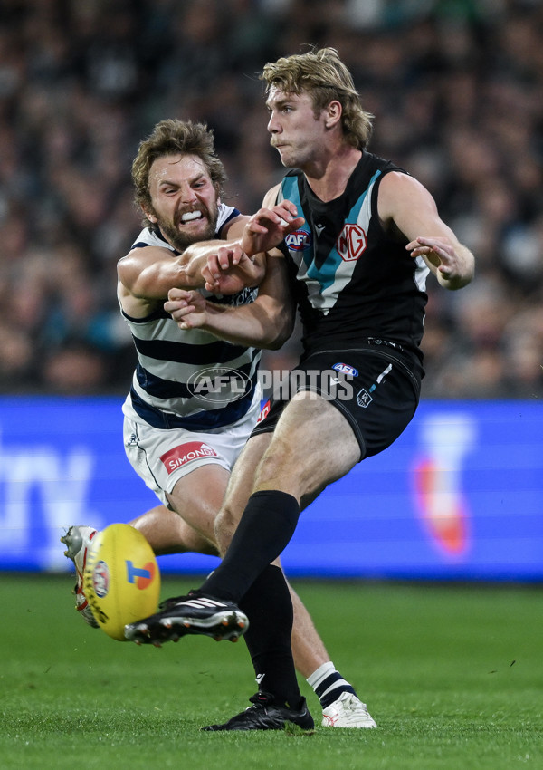 AFL 2024 Second Qualifying Final - Port Adelaide v Geelong - A-53704947