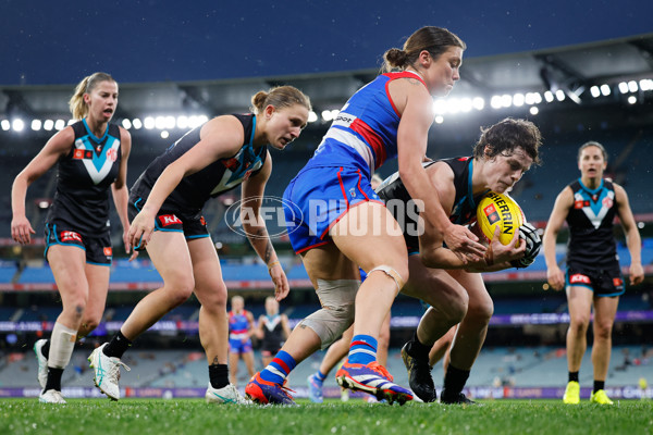 AFLW 2024 Round 02 - Western Bulldogs v Port Adelaide - A-53712665