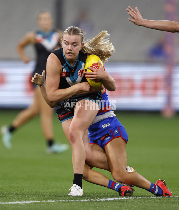 AFLW 2024 Round 02 - Western Bulldogs v Port Adelaide - A-53714532