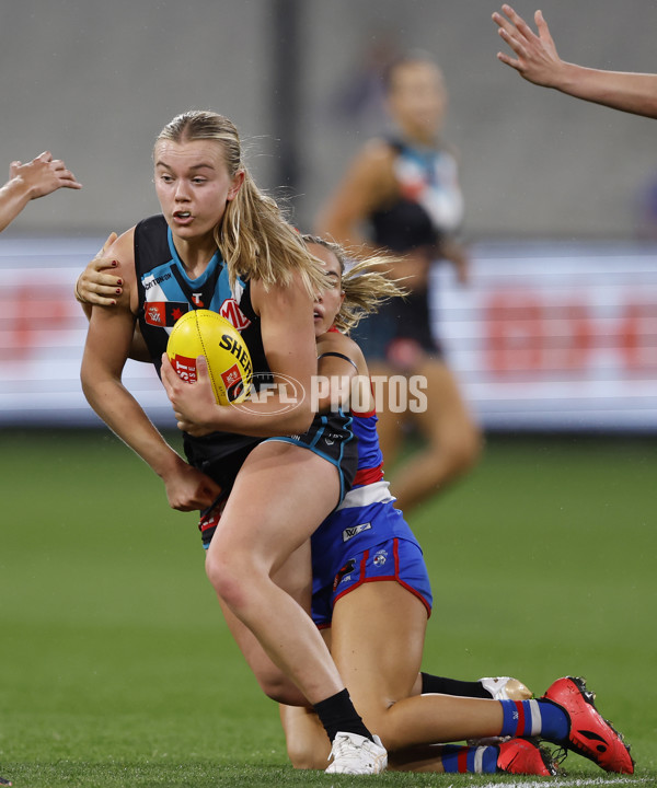 AFLW 2024 Round 02 - Western Bulldogs v Port Adelaide - A-53714534