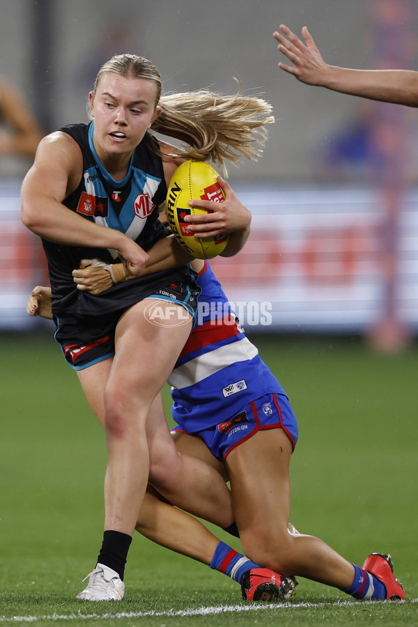 AFLW 2024 Round 02 - Western Bulldogs v Port Adelaide - A-53714541