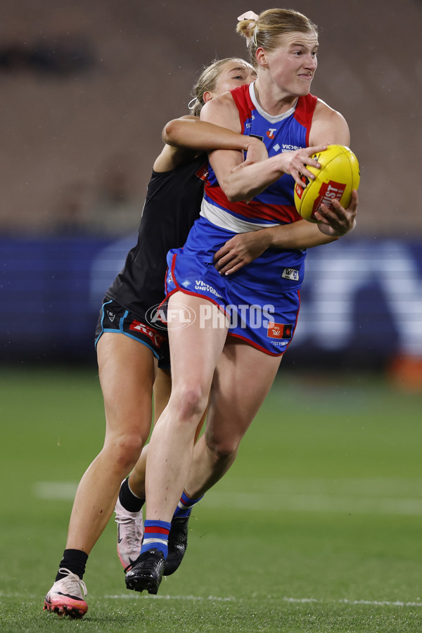 AFLW 2024 Round 02 - Western Bulldogs v Port Adelaide - A-53714581