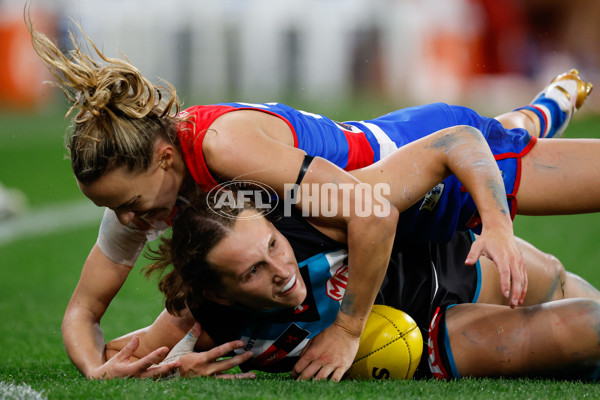 AFLW 2024 Round 02 - Western Bulldogs v Port Adelaide - A-53715343