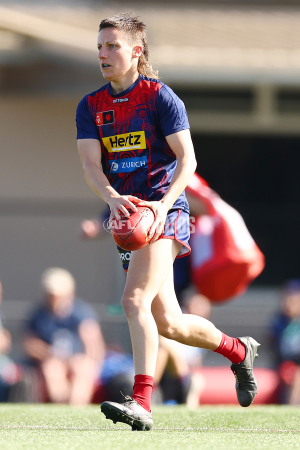 AFLW 2024 Round 02 - Melbourne v Brisbane - A-53730950