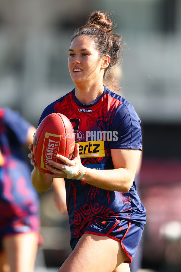 AFLW 2024 Round 02 - Melbourne v Brisbane - A-53730953