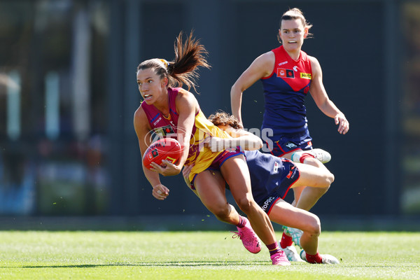 AFLW 2024 Round 02 - Melbourne v Brisbane - A-53730970