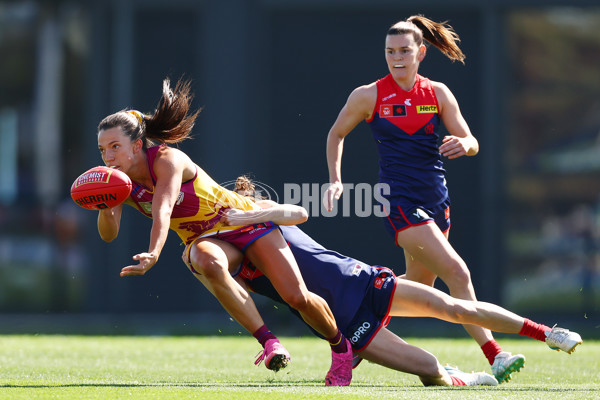 AFLW 2024 Round 02 - Melbourne v Brisbane - A-53730972