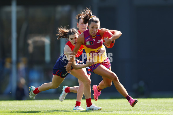 AFLW 2024 Round 02 - Melbourne v Brisbane - A-53730973