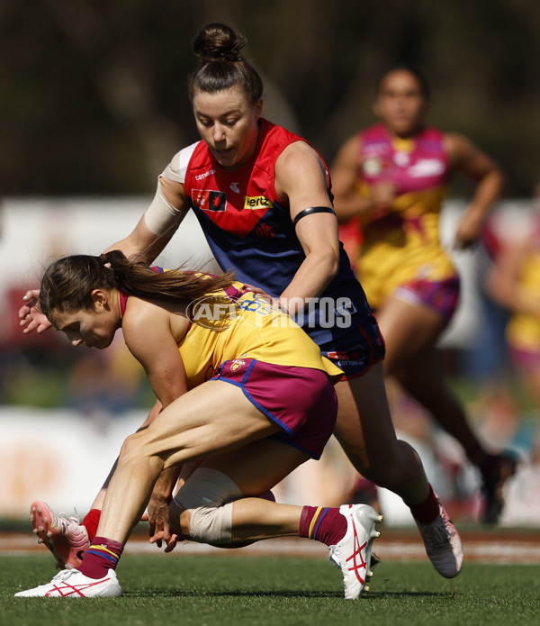 AFLW 2024 Round 02 - Melbourne v Brisbane - A-53730984