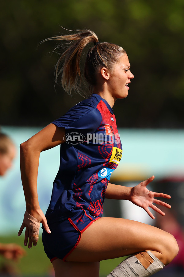 AFLW 2024 Round 02 - Melbourne v Brisbane - A-53732517