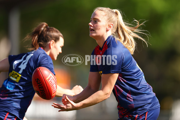 AFLW 2024 Round 02 - Melbourne v Brisbane - A-53732518