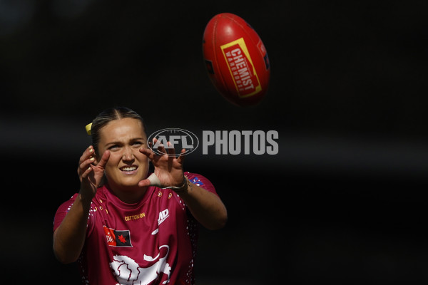 AFLW 2024 Round 02 - Melbourne v Brisbane - A-53732529