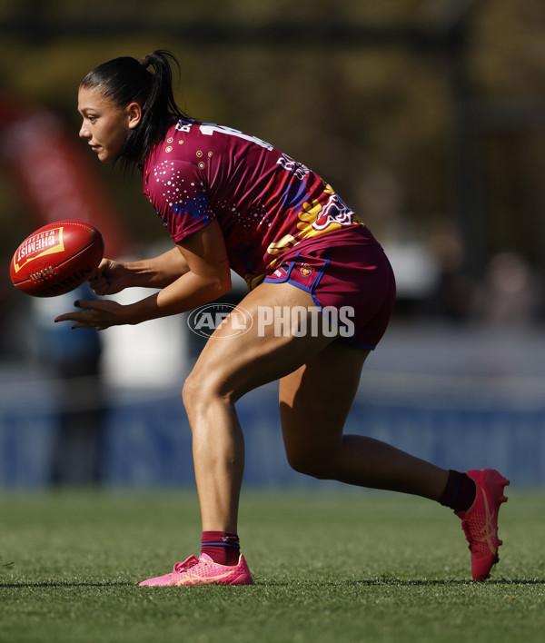 AFLW 2024 Round 02 - Melbourne v Brisbane - A-53732536