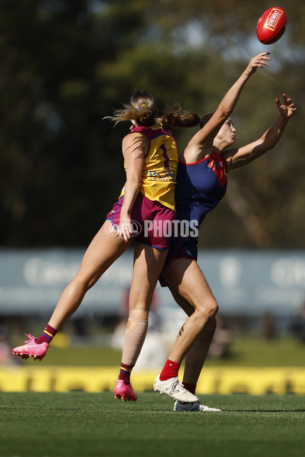 AFLW 2024 Round 02 - Melbourne v Brisbane - A-53732546