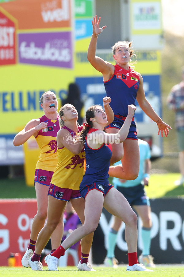 AFLW 2024 Round 02 - Melbourne v Brisbane - A-53732557