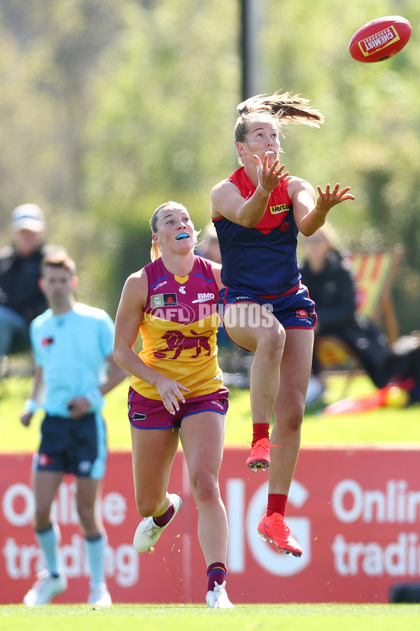 AFLW 2024 Round 02 - Melbourne v Brisbane - A-53732558