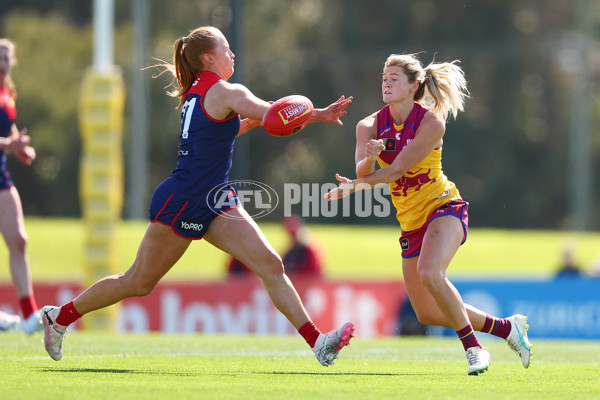 AFLW 2024 Round 02 - Melbourne v Brisbane - A-53732570
