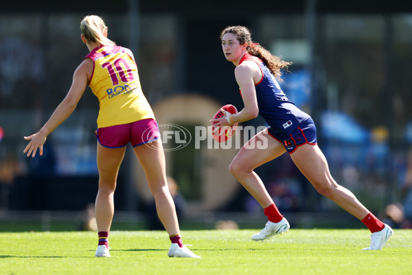 AFLW 2024 Round 02 - Melbourne v Brisbane - A-53732593