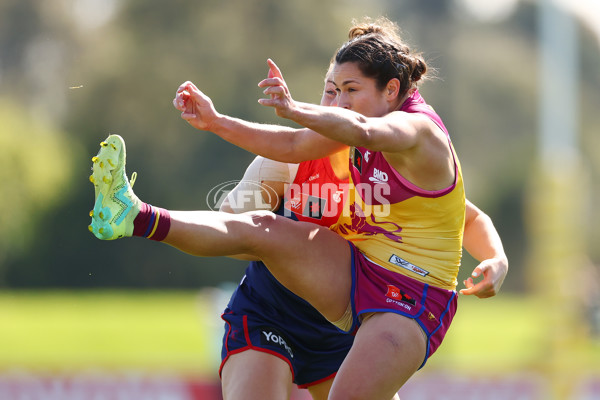 AFLW 2024 Round 02 - Melbourne v Brisbane - A-53734233