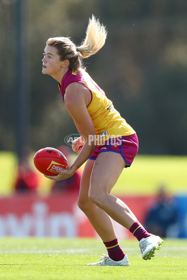 AFLW 2024 Round 02 - Melbourne v Brisbane - A-53734237